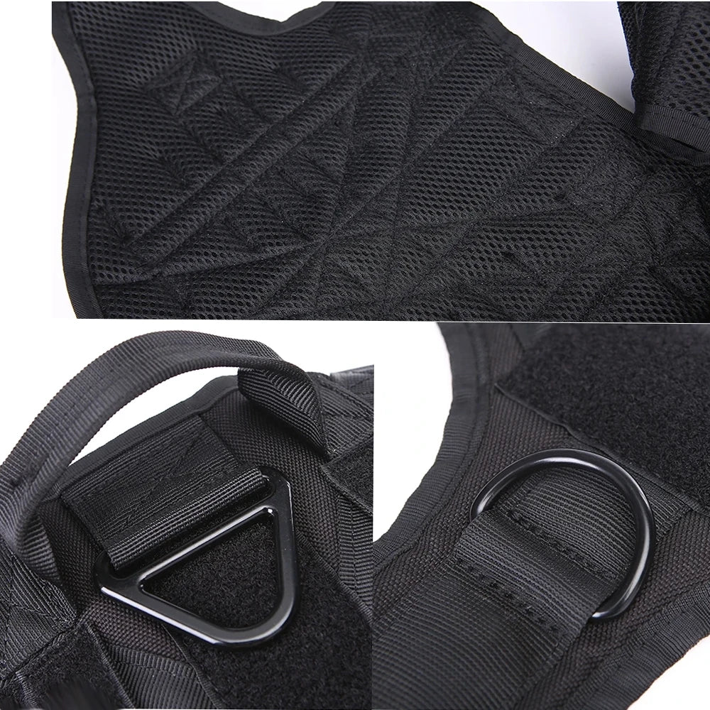 3-Piece No Pull Tactical Dog Harness Set – Heavy Duty for Large Dogs