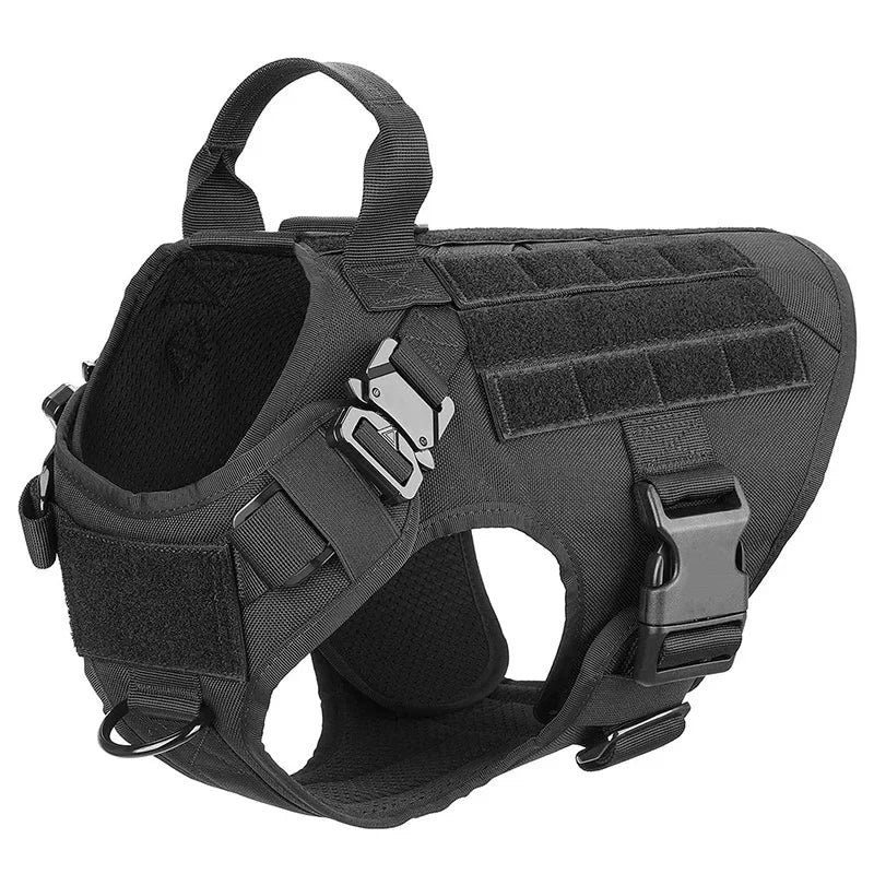 2-Piece Big Dog Harness & Lead Set – Heavy Duty Tactical No Pull