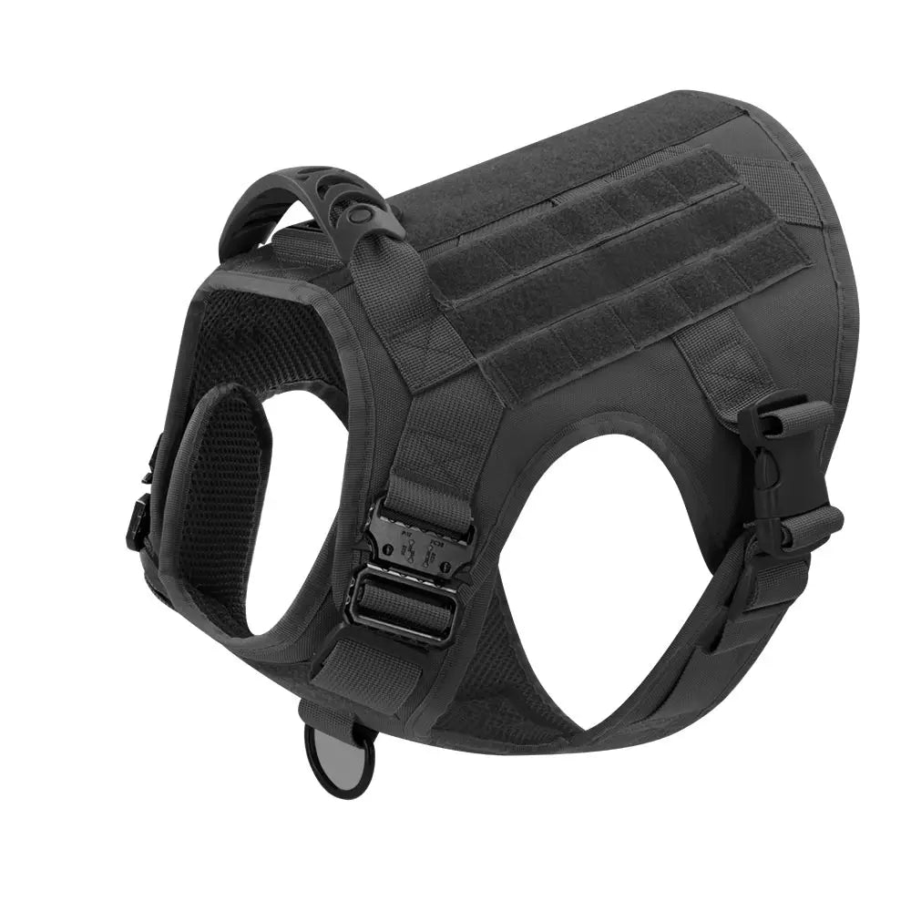 6-Piece Tactical Dog Harness Full Set – Heavy Duty No Pull for Big Dogs